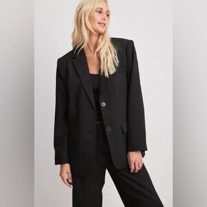 Vintage Polka Dot Black on Black Blazer